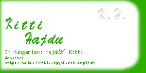 kitti hajdu business card